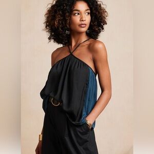 Banana Republic Factory Black and Blue Camisole